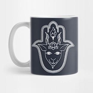 Baphomet Hamsa Hand Mug